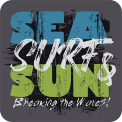 Sea, Surf & Sun Sticker