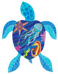 Sea Turtle Ocean Ecosystem Sticker