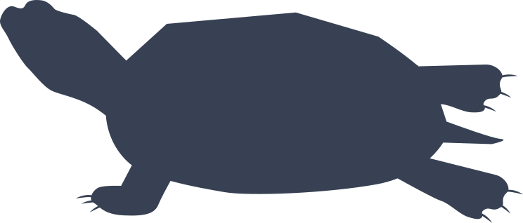 Sea Turtle Silhouette Sticker