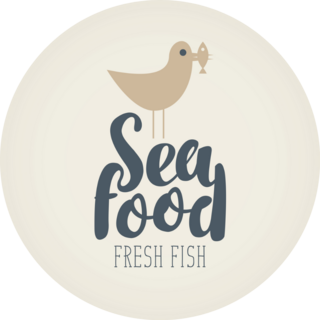 Seafood Seagull Sticker