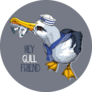 Seagull Hey Old Friend Sticker 