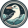 Seagull In Stars Sticker