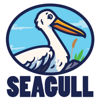Seagull Lettering Sticker