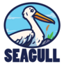 Seagull Lettering Sticker