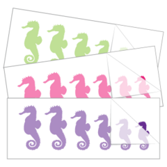 Seahorse Family Stickers and Decals