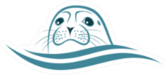 Seal Animal Icon Blue Sticker