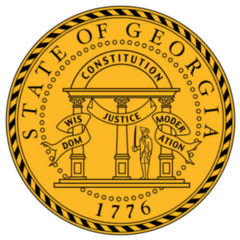 Seal Of Georgia Logo Sticker