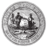 Seal Of The State Of West Virginia, Usa Vintage Sticker