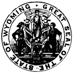 Seal Of The State Of Wyoming, 1913 Sticker