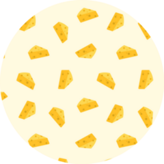 Seamless Cheese Pattern Sticker