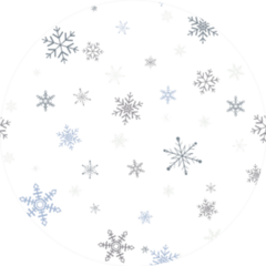 Seamless Christmas Pattern With Snowflakes Sticker