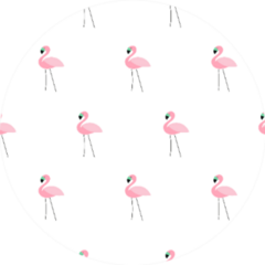 Seamless Flamingo Pattern Sticker