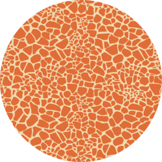 Seamless Giraffe Fur Pattern Sticker