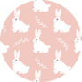 Seamless Hare Pattern. Cute Little Bunny Sticker