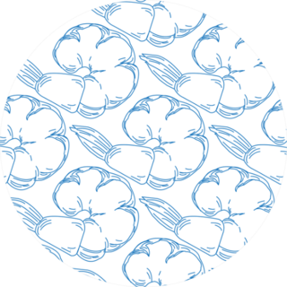 Seamless Pattern Blue Shrimp Sticker