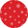 Seamless Pattern Snowflakes On Red Sticker