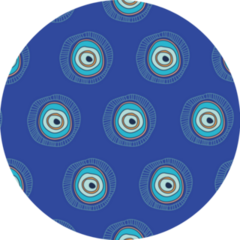 Seamless Pattern With Doodle Drawing Evil Eye Sticker