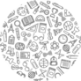Seamless Pattern With Education Design Elements Sticker
