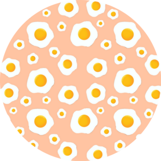 Seamless Pattern With Pink Eggs Sticker