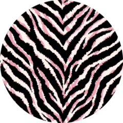 Seamless Pattern With Zebra Fur Print Sticker