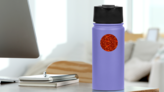 Seamless Phoenix Fire Bird Pattern Sticker on a Water Bottle (New) example