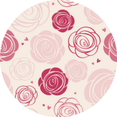 Seamless Roses Pattern Sticker