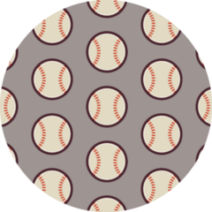 Seamless Sport Baseball Pattern Sticker