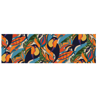 Seamless Toucans On A Branch In Tropical Nature Sticker