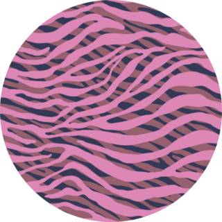 Seamless Zebra Pattern In Pink Sticker