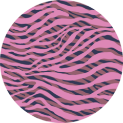 Seamless Zebra Pattern In Pink Sticker