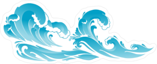 Seascape Ocean Wave Sticker