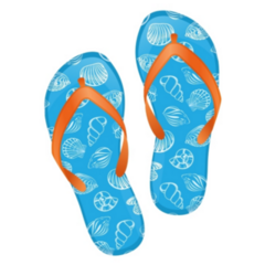 Seashell Flip Flops Sticker