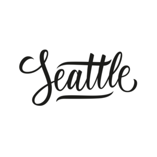 Seattle Handwritten Inscription Washington Sticker