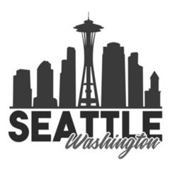 Seattle Washington Skyline Souvenir Travel Sticker