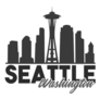 Seattle Washington Skyline Souvenir Travel Sticker