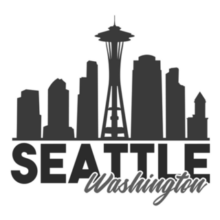 Seattle Washington Skyline Souvenir Travel Sticker
