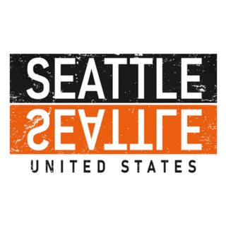 Seattle Washington Uas Lettering Sticker