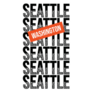 Seattle Washington, Unique Typography Sticker
