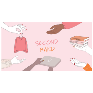 Second Hand Clothing, Thrift Store Sticker 