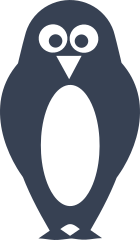 Secretive Penguin Sticker