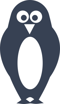 Secretive Penguin Sticker