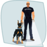 Security Doberman Sticker