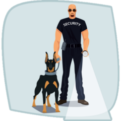 Security Doberman Sticker