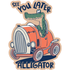 See You Later Alligator Car Sticker