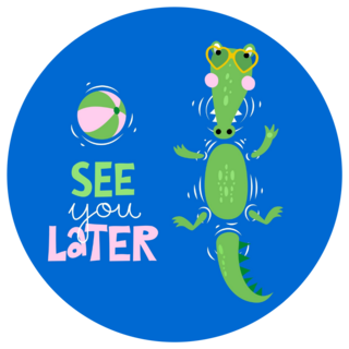 See You Later Alligator Sticker