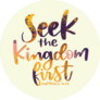 Seek The Kingdom First -matthew 6:33-34 Bible Verse Sticker