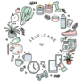 Self Care Hand Drawn Illustrations Sticker