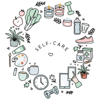 Self Care Hand Drawn Illustrations Sticker