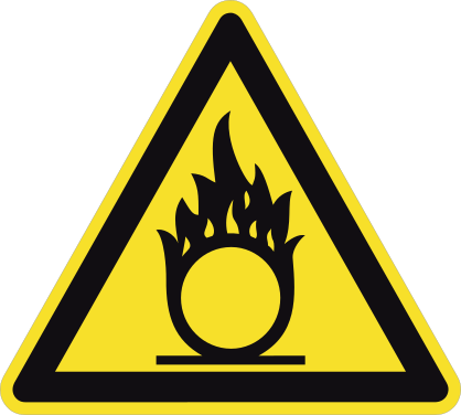 Self Ignition Sign Sticker