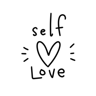 Self Love Hand Drawn Sticker